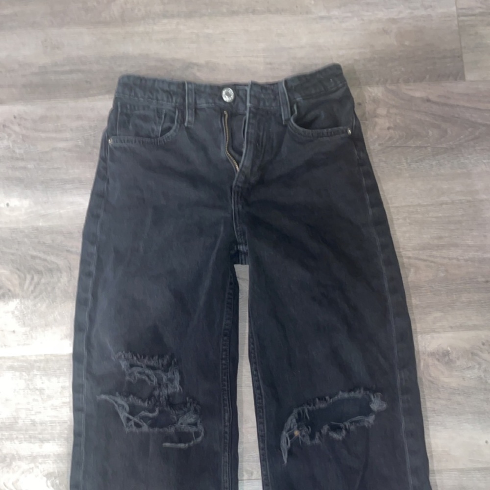 H and M Kids Ripped Wideleg Jeans